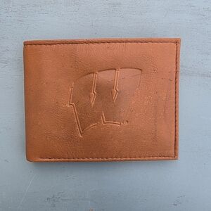 Wisconsin Badgers Leather Bifold Wallet